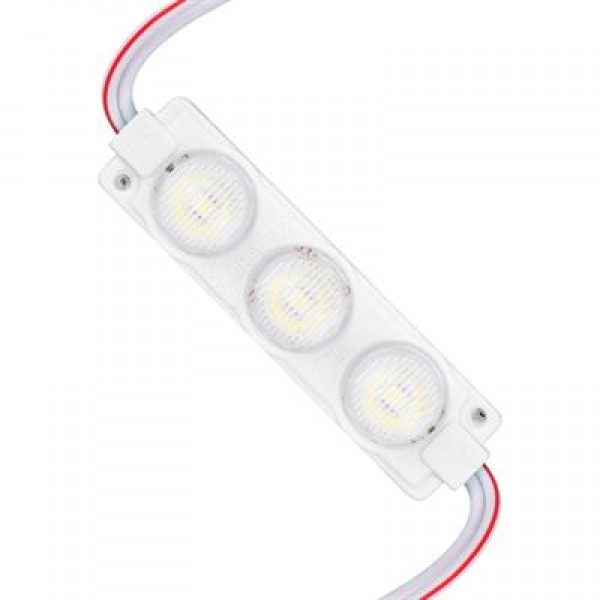 12 Volt 3 Watt Beyaz LED Modül - 74x20 mm - 3030 Çip