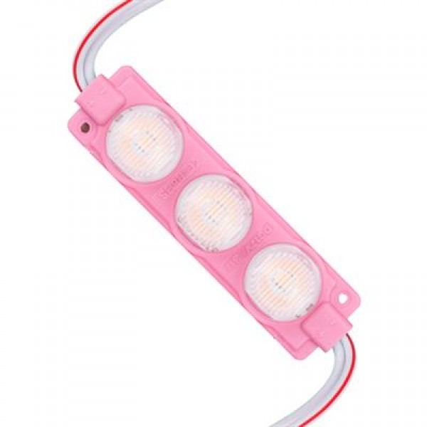 12 Volt 3 Watt Pembe LED Modül - 74x20 mm - 3030 Çip 12 Volt 3 Watt Pembe LED Modül - 74x20 mm - 3030 Çip