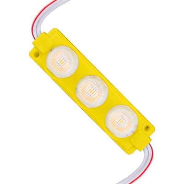 12 Volt 3 Watt Sarı LED Modül - 74x20 mm - 3030 Çip