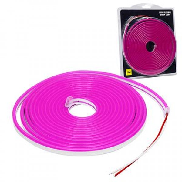 Powermaster 12 Volt 5 Metre Silikonlu Mor Neon Led Şerit Powermaster 12 Volt 5 Metre Silikonlu Mor Neon Led Şerit
