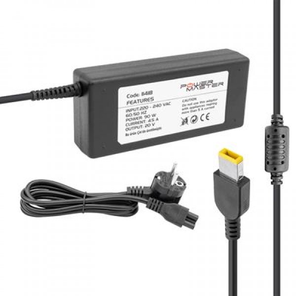Powermaster PM-11418 20 Volt - 4.5 Amper - 90 Watt - Usb Tip Uçlu Adaptör (Lenovo Ibm Notebook) Powermaster PM-11418 20 Volt - 4.5 Amper - 90 Watt - Usb Tip Uçlu Adaptör (Lenovo Ibm Notebook)