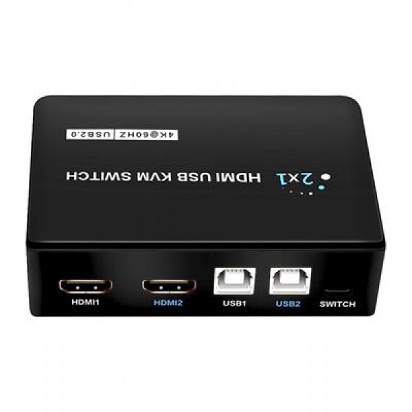 Powermaster PM-11789 4K Hdmi Usb Kvm Switch 2x1 Powermaster PM-11789 4K Hdmi Usb Kvm Switch 2x1