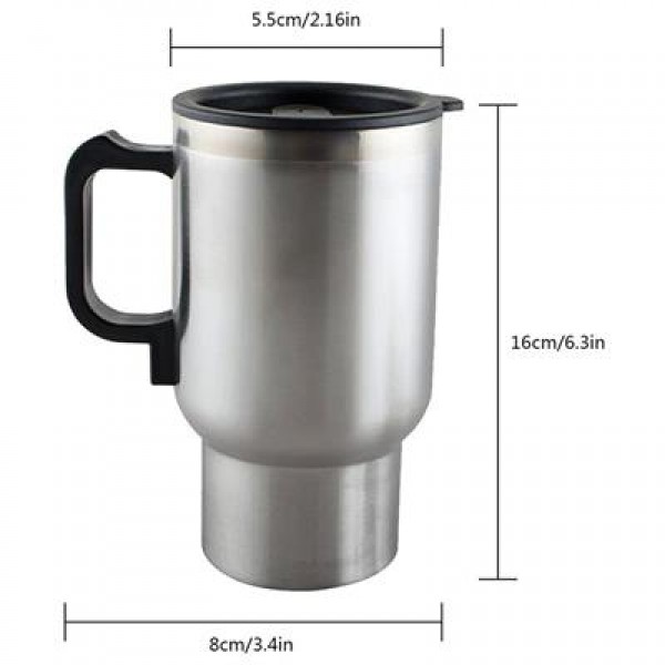 Powermaster Paslanmaz Çelik 12 Volt Araç İçi Kettle KLC A-103