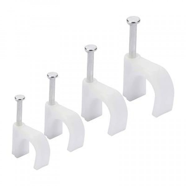 PowerMaster PM-17654 7 Numara Çelik Çivili 16 MM Kroşe 4X10 Antigron Kablolar İçin (100'LÜ Poşet)