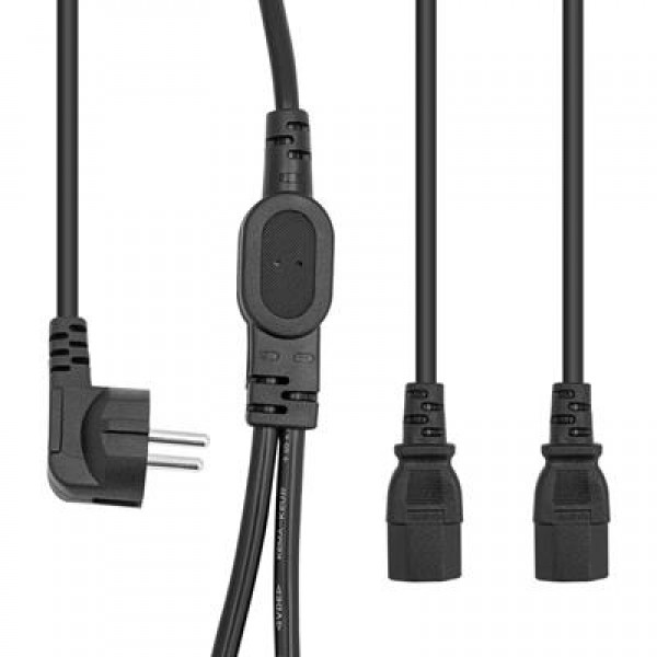 PowerMaster PM-17972 Çift Güç Çıkışlı 1.8 Metre PC Power Kablosu Dişi IEC C13 AC220V Tek Priz PowerMaster PM-17972 Çift Güç Çıkışlı 1.8 Metre PC Power Kablosu Dişi IEC C13 AC220V Tek Priz