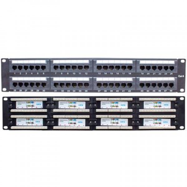 Powermaster PM-18501 48 Port UTP CAT6 Patch Panel
