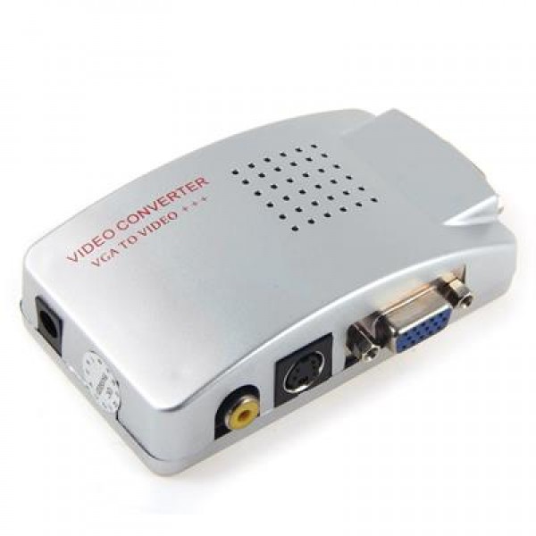 Powermaster PM-983 VGA'dan BNC S-Video VGA'ya Görüntü Dönüştürücü 1080P Destekli