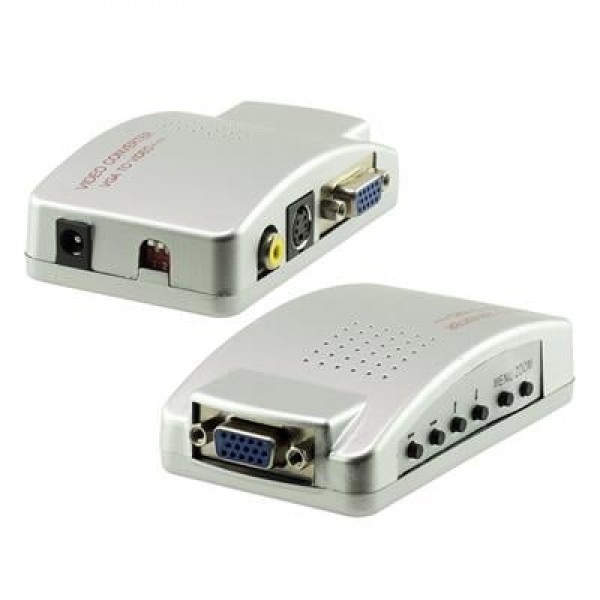 Powermaster PM-983 VGA'dan BNC S-Video VGA'ya Görüntü Dönüştürücü 1080P Destekli