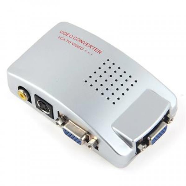 Powermaster PM-983 VGA'dan BNC S-Video VGA'ya Görüntü Dönüştürücü 1080P Destekli