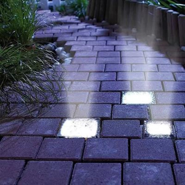 PowerMaster PM-21646 Solar Günışığı Ledli Tuğla Görünümlü Bahçe Dekorasyon Aydınlatma