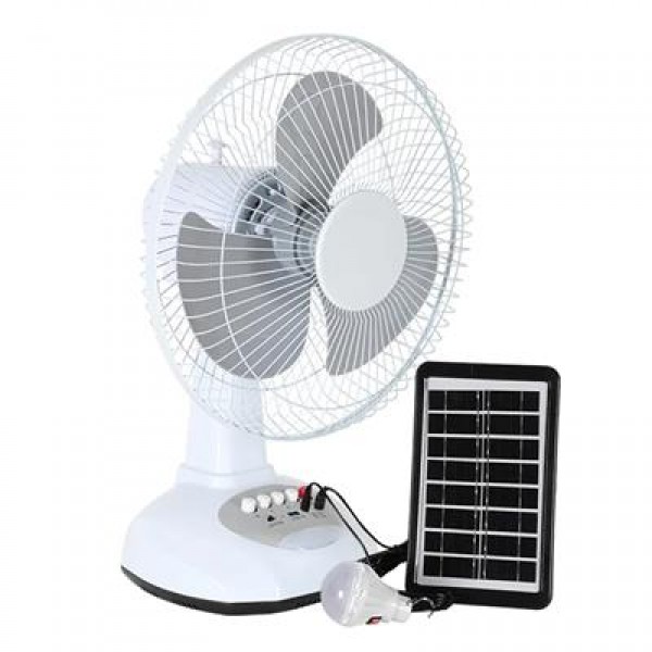 PowerMaster PM-22009 3 Kademeli Şarjlı - Solarlı Fan Vantilatör Ampul - Ledli - Powerbank