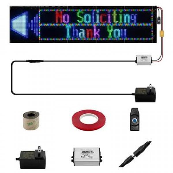 Powermaster PM-23827 20x82cm Kayan Yazı Led Tabela