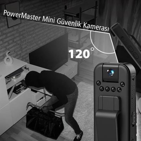 PowerMaster PM-24941 L7 Cep Vücut Tipi Güvenlik Kamerası 1080P Oynar Başlıklı Video ve Ses Kaydedici PowerMaster PM-24941 L7 Cep Vücut Tipi Güvenlik Kamerası 1080P Oynar Başlıklı Video ve Ses Kaydedici