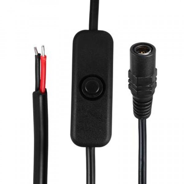 PowerMaster PM-26710 Anahtarlı 5.5*2.5 Mm Uç DC Kablo 30 Cm PowerMaster PM-26710 Anahtarlı 5.5*2.5 Mm Uç DC Kablo 30 Cm
