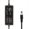POWERMASTER PM-38599 3 VOLT - 12 VOLT - 5 AMPER 5.5*2.5 MM UÇLU 1 METRE KABLOLU AYARLI KADEMELİ ADAPTÖR