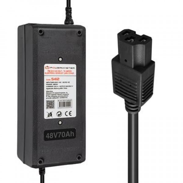 PowerMaster 48 Volt - 70 Amper Elektrikli Bisiklet Şarj Cihazı PowerMaster 48 Volt - 70 Amper Elektrikli Bisiklet Şarj Cihazı