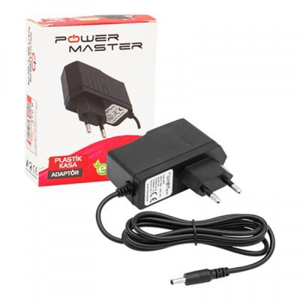 Powermaster PM-8113 12 Volt - 1 Amper 3.5*1.35 Mm Uçlu Priz Tipi Adaptör
