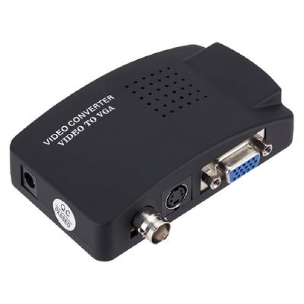 Powermaster PM-983 BNC S-Video VGA'dan VGA'ya Görüntü Dönüştürücü 1080P Destekli