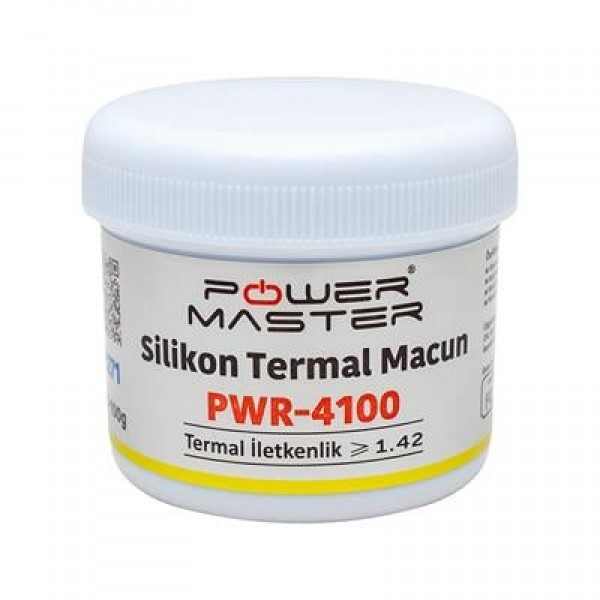 PowerMaster PWR-4100 Beyaz Termal Macun 100 Gram 1.42W/M-K PowerMaster PWR-4100 Beyaz Termal Macun 100 Gram 1.42W/M-K