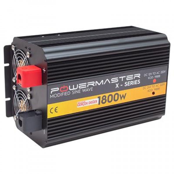 Powermaster 24-220V 24 Volt 1800 Watt Modified Sinus İnverter PWR1800-24 Powermaster 24-220V 24 Volt 1800 Watt Modified Sinus İnverter PWR1800-24