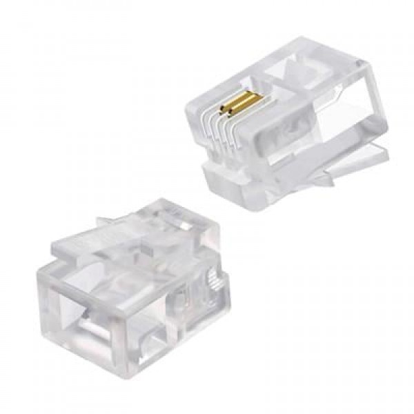 Powermaster RJ11 Telefon Soketi 6P/2C (100 Adet)