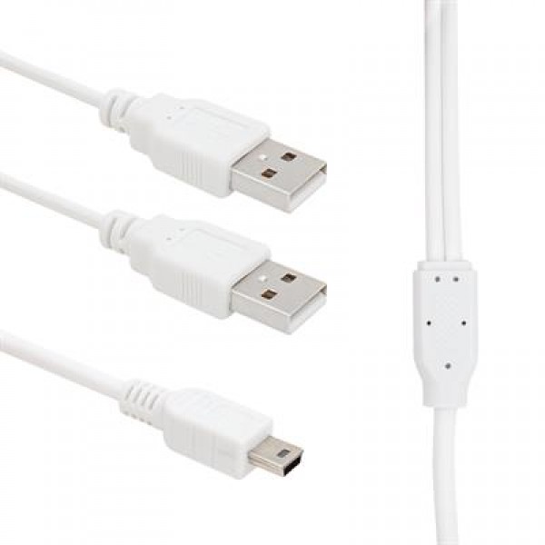 Powermaster USB 2 A Erkek-Mini USB 5 Pin 1 Metre Kablo