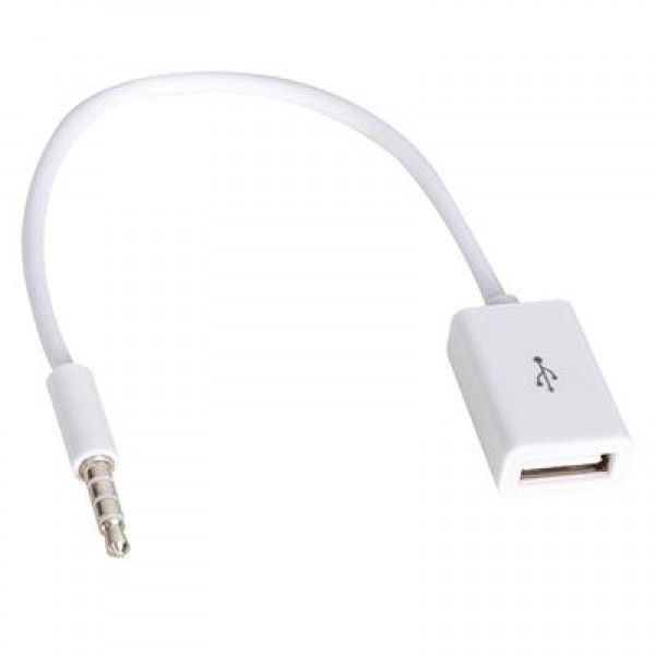 Powermaster USB Dişi To Aux Stereo 3 Boğumlu Kablo