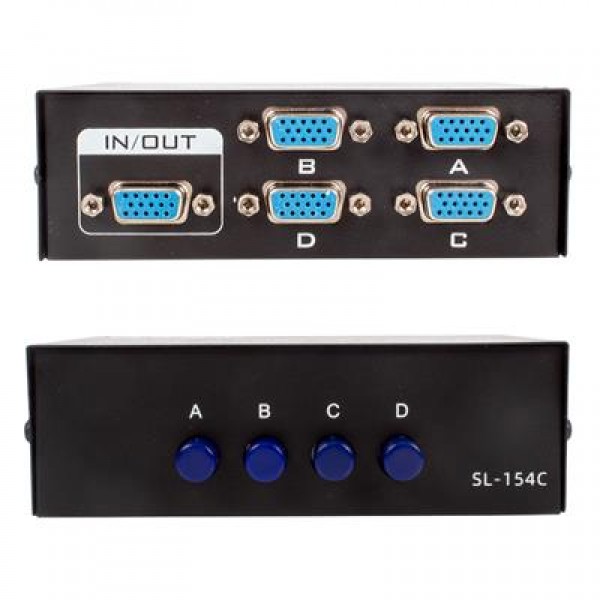 Powermaster 4 Port Vga Switch