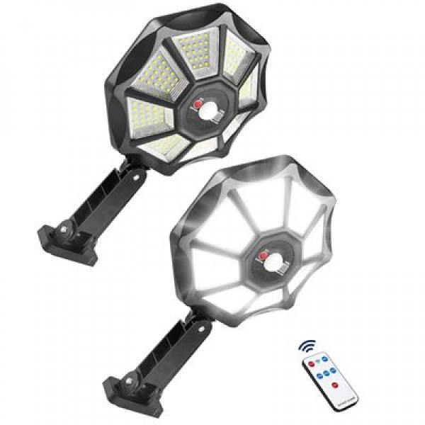 Powermaster ZB-168A Kumandalı Sensörlü Beyaz Solar Aydınlatma