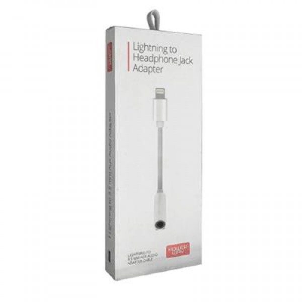 Powerway AC03 Lightning TO 3.5Mm Stereo AUX Kulaklık Jack Çevirici Kablo (90mm)