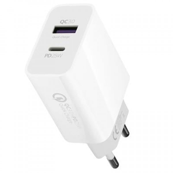 Powerway HW25 Usb 3.0 / Type-C 25W 3.0 A Hızlı Şarj Aleti Başlığı PD25W