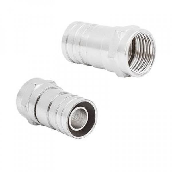 F Konnektör Sıkmalı RG6 Kısa Tip