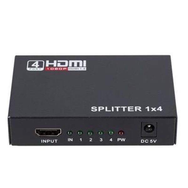 Rose HDMI-104 1080İ-1080P 3D 1X4 Port HDMI 1.4V Dağıtıcı Splitter Çoklayıcı