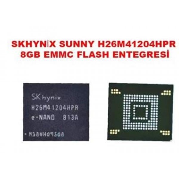 Sunny H26M41204HPR 8GB Emmc Flash Entegresi