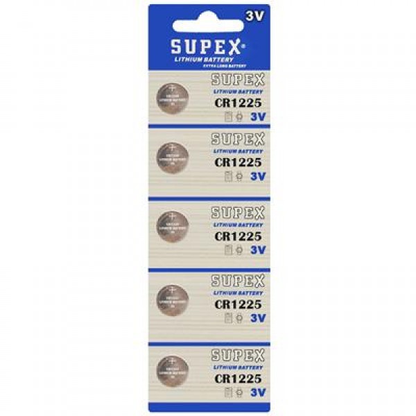 Supex CR1225 3 Volt Lityum Pil 5'li Paket