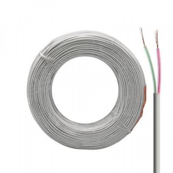 Lan LN-TEL22 Beyaz 2'li Flat Köken 100 Metre Telefon Kablosu