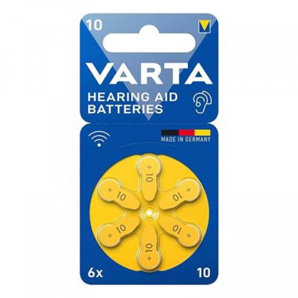 Varta 10 Numara Kulaklık İşitme Cihazı Pili (6'lı Paket)