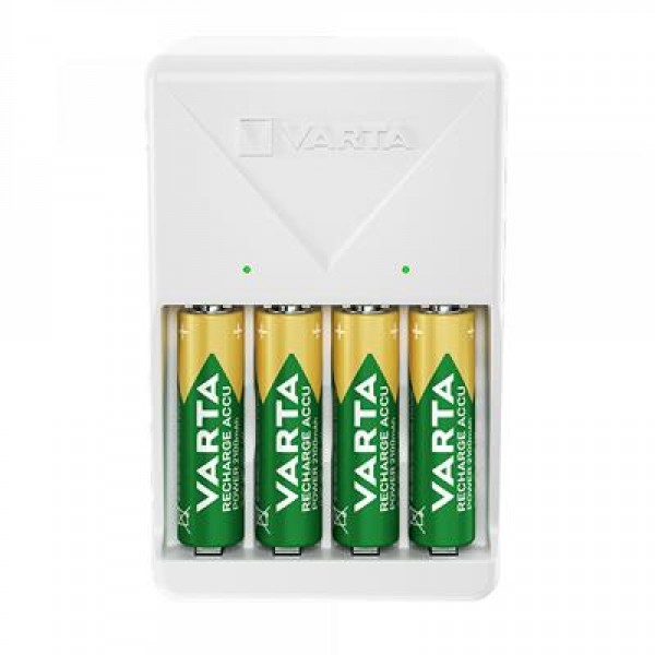 Varta 4XAA 2100 Mah Pilli Beyaz Plug Pil Şarj Ci̇hazı Varta 4XAA 2100 Mah Pilli Beyaz Plug Pil Şarj Ci̇hazı