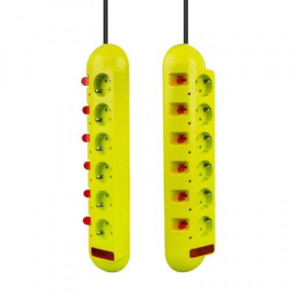 Vea VE-E60 6'Lı 1.5 Metre Ayrı Anahtarlı Grup Priz