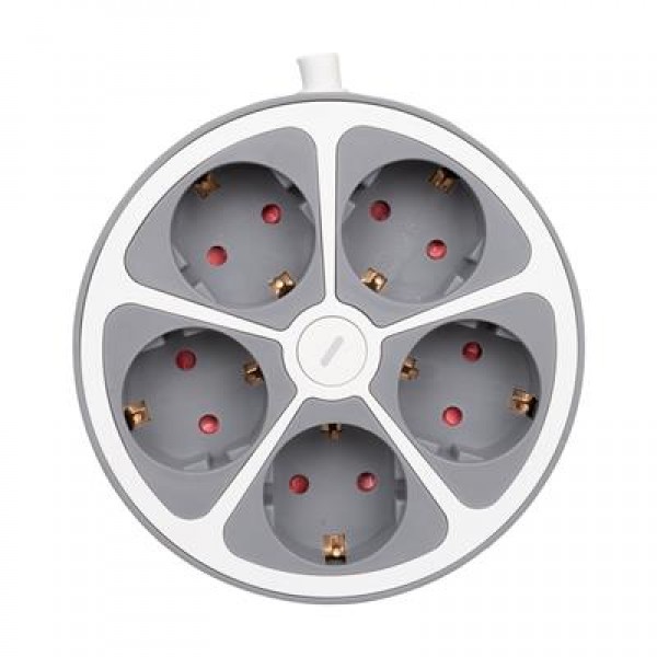 Vea VE-G605Y 5'li Anahtarlı 1.5 Metre Grup Priz