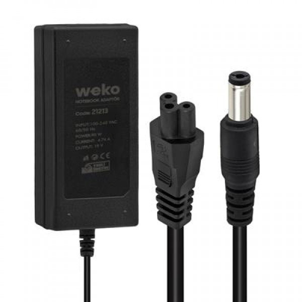 Weko 19 Volt 4.74 Amper 90 Watt Notebook Adaptör (5.5*2.5 Uçlu)