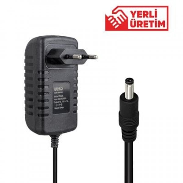 Weko 19.75 Volt - 1 Amper 4.0*1.35 Uçlu Yerli Üretim Plastik Kasa Laptop Adaptörü