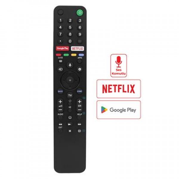 Sony RMF-TX500P Netflix-Google Play Tuşlu Ses Komutlu Lcd-Led Tv Kumanda