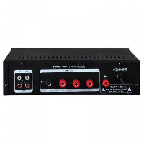 Westa WM-605U USB-Bluetooth 2 Bölgeli 2 Mikrofon Girişli 100 Watt Trafolu Anfi