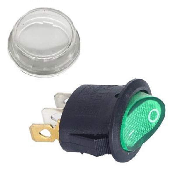 IC-134A Yuvarlak Işıklı Su Geçirmez Kılıflı 3P On-Off Anahtar