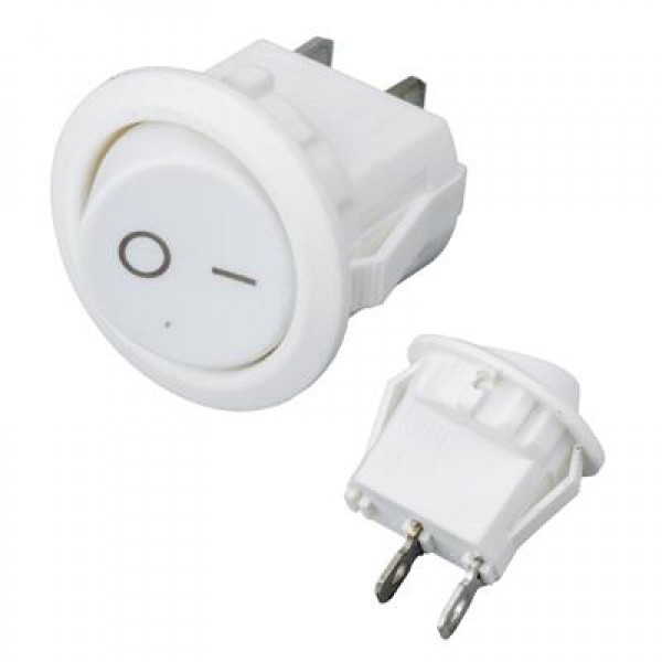 IC-133A Yuvarlak Işıksız On-Off Anahtar 2P