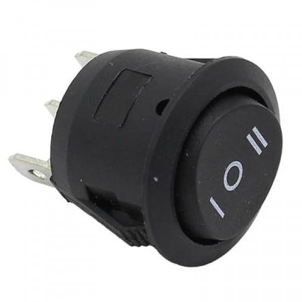 IC-134 Yuvarlak Işıksız On-Off-On 3P Anahtar