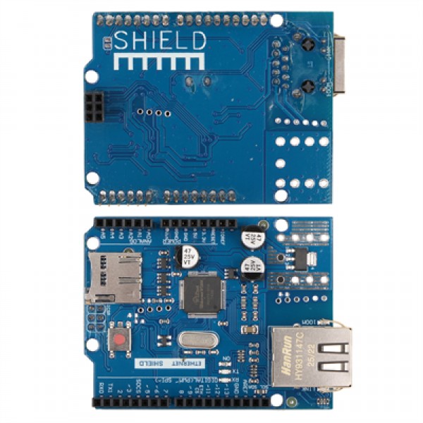 Arduino W5100 Ethernet Shield ve Micro SD Kart Modülü