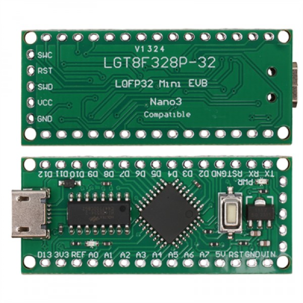 Arduino LGT8F328P-32 Nano Uyumlu Micro-USB Geliştirme Kartı