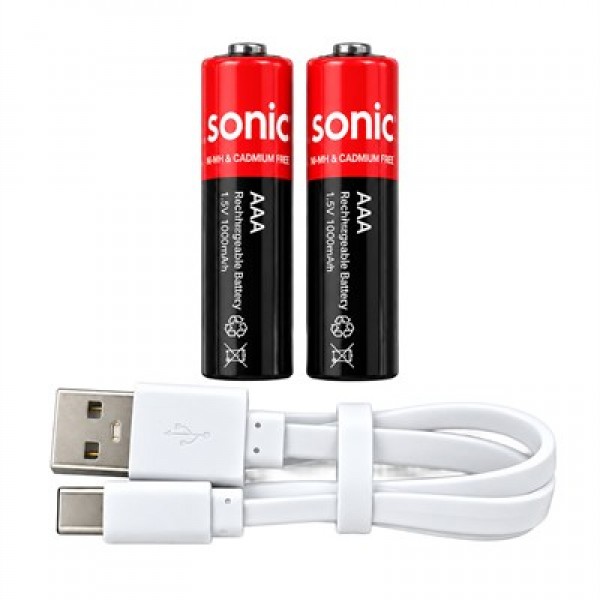 Asonic PL400 İnce 1.5V 400 mAh-750 Mvh Type-C Şarjlı 2'li AAA Pil Asonic PL400 İnce 1.5V 400 mAh-750 Mvh Type-C Şarjlı 2'li AAA Pil